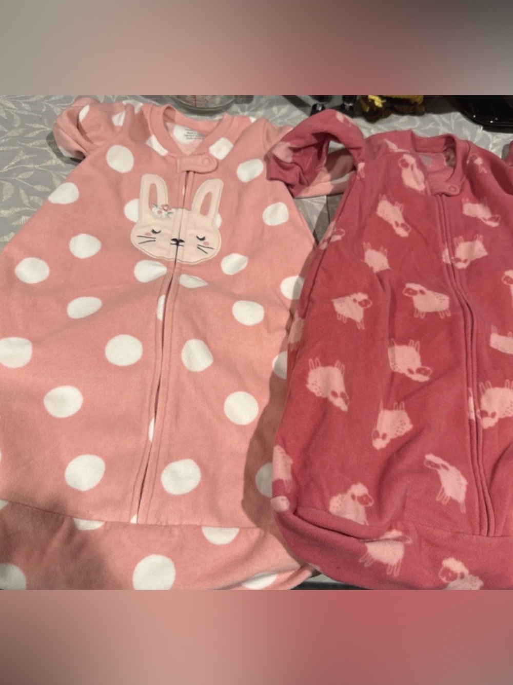 2 fleece carters sleep sacks